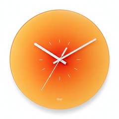 Luxury Gradient Glass Wall Clock – Silent Modern Wall Decor