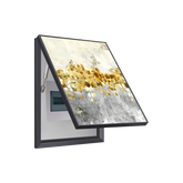 Gold Accent Impressionist Breaker Box Cover | Decorative Electrical Panel Art