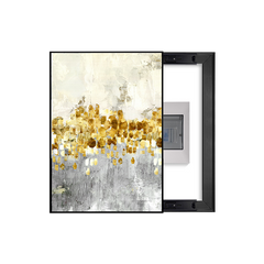 Gold Accent Impressionist Breaker Box Cover | Decorative Electrical Panel Art