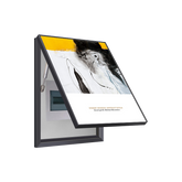 Yellow Accent Modern Abstract Breaker Box Cover | Decorative Panel Conceal