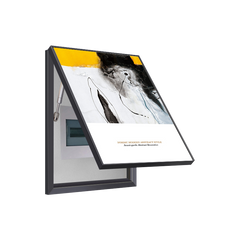 Yellow Accent Modern Abstract Breaker Box Cover | Decorative Panel Conceal