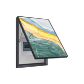 Teal & Golden Horizon Abstract Breaker Box Cover | Decorative Panel Conceal