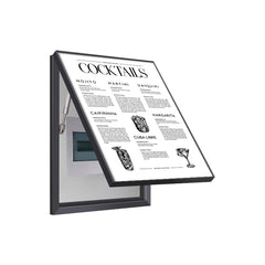 Cocktail Menu Breaker Box Cover | Decorative Electrical Panel Wall Art | Horizontal Version