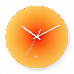 Luxury Gradient Glass Wall Clock – Silent Modern Wall Decor