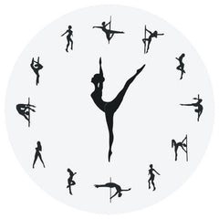 Vintage Round Creative Ballet Wall Clock