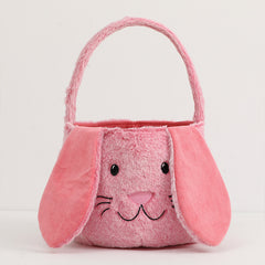 Plush Rabbit Bucket, Children's Candy Bag, Hand-held Gift Bag