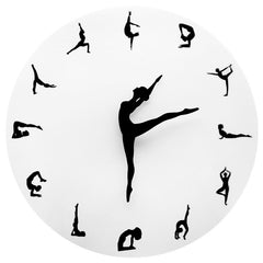 Vintage Round Creative Ballet Wall Clock