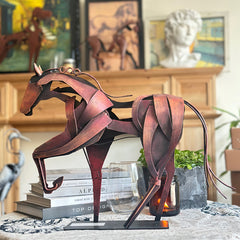 Artistic Metal Horse Sculpture
