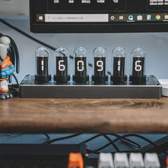 Digital Creative Vintage Glass Tube Clock