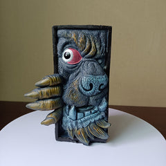 Bookshelf Horror Mask Monster Decorative Bookends