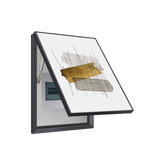 Layered Gold & Neutral Lines Breaker Box Cover | Modern Decorative Panel