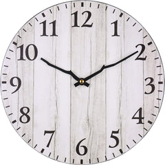 Grey Wooden Creative Wall Clock Premium