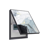 Blue Gray Watercolor Breaker Box Cover | Decorative Electrical Panel Conceal