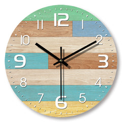 Wooden Wood Grain Minimalist Fashionist Wall Clock
