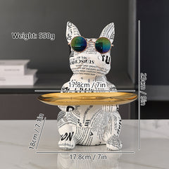French Bulldog Graffiti Sculpture Tray