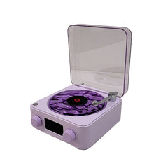 Retro Vinyl-Style Bluetooth Speaker (Bluetooth 5.0, 5W)
