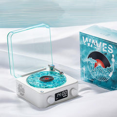 Retro Vinyl-Style Bluetooth Speaker (Bluetooth 5.0, 5W)