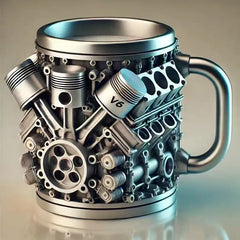 V8 Engine Stainless Steel Cup