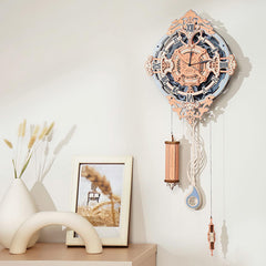 Clock 3D Wooden Puzzle Mechanical Assembly