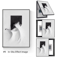 Minimalist Black & White Breaker Box Cover | Wall Art