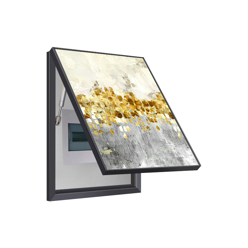 Gold Accent Impressionist Breaker Box Cover | Decorative Electrical Panel Art