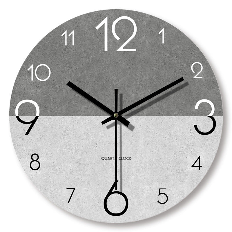 Wooden Wood Grain Minimalist Wall Clock