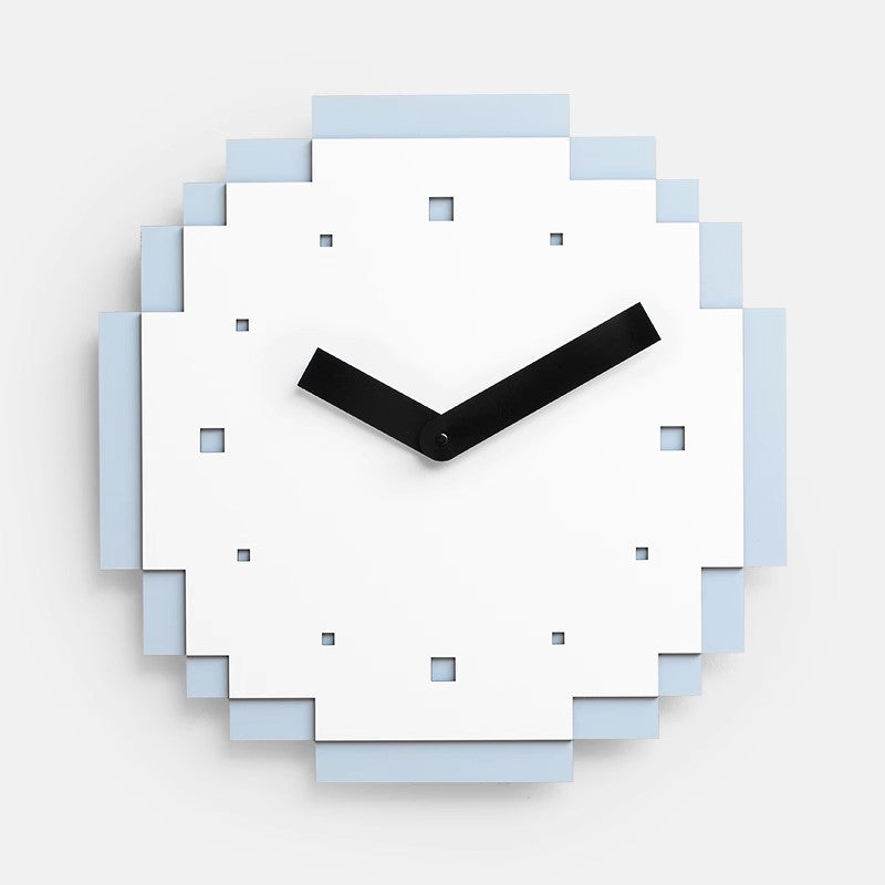 Creative Pixel Wall Clock – No-Drill Modern Silent Clock for Living Room & Office