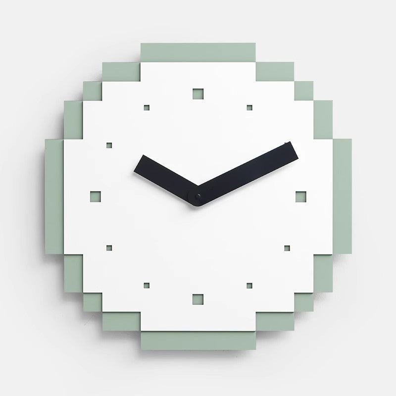 Creative Pixel Wall Clock – No-Drill Modern Silent Clock for Living Room & Office