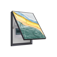 Teal & Golden Horizon Abstract Breaker Box Cover | Decorative Panel Conceal