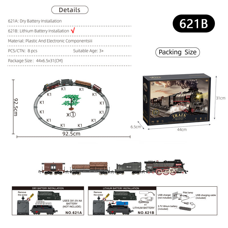 Retro Steam Simulation Electric Small Train