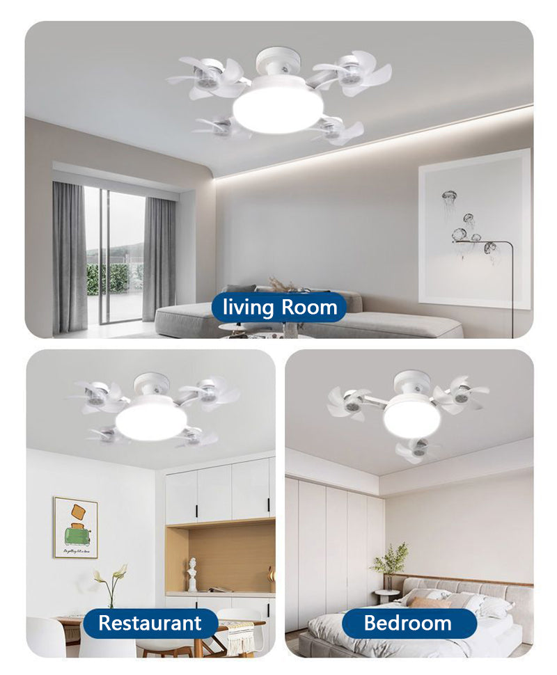 E27 Screw-in Remote Control Fan Three Gears Dimming