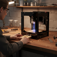 Mini Laser Engraving Machine DK-8-KZ | NEJE Portable Laser Engraver for DIY Crafts & Home Projects