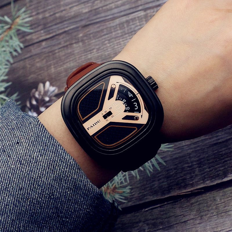 Punk Style Turntable New Concept Watch