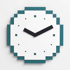 Creative Pixel Wall Clock – No-Drill Modern Silent Clock for Living Room & Office