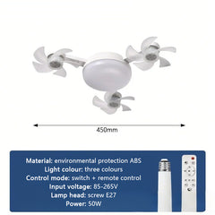 E27 Screw-in Remote Control Fan Three Gears Dimming