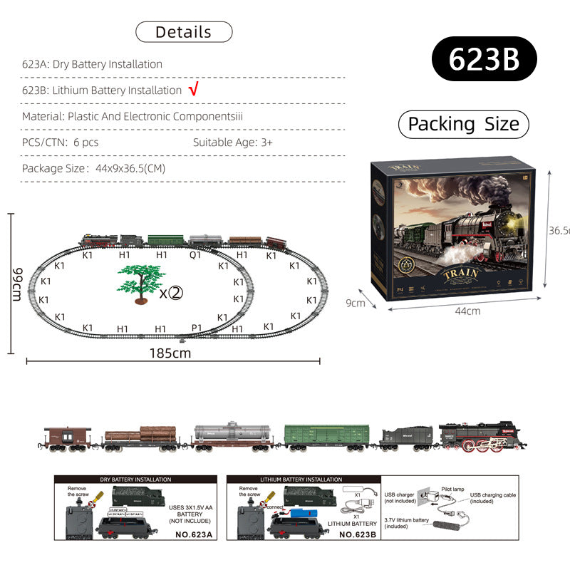 Retro Steam Simulation Electric Small Train