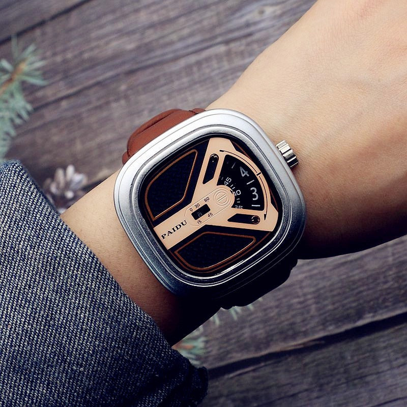 Punk Style Turntable New Concept Watch