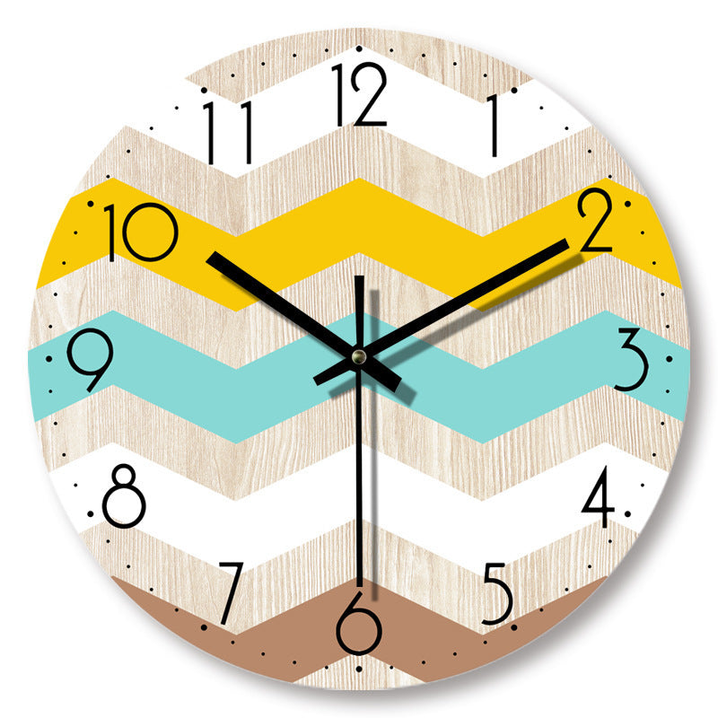 Wooden Wood Grain Minimalist Fashionist Wall Clock