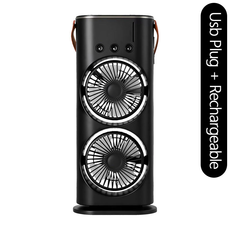 Dual Head Three Hole Spray Fan Air Cooler