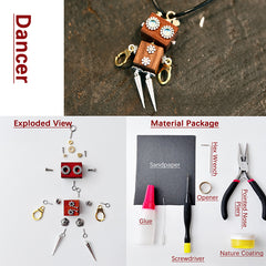 Handmade Wooden Steampunk Robot DIY Material Package