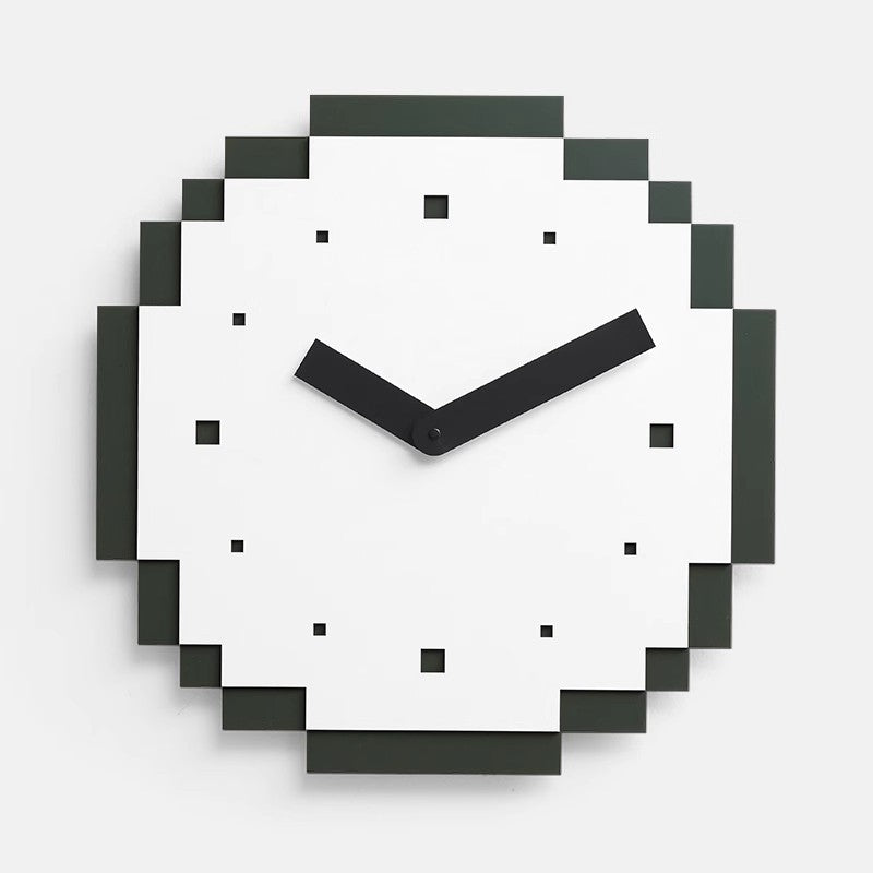 Creative Pixel Wall Clock – No-Drill Modern Silent Clock for Living Room & Office