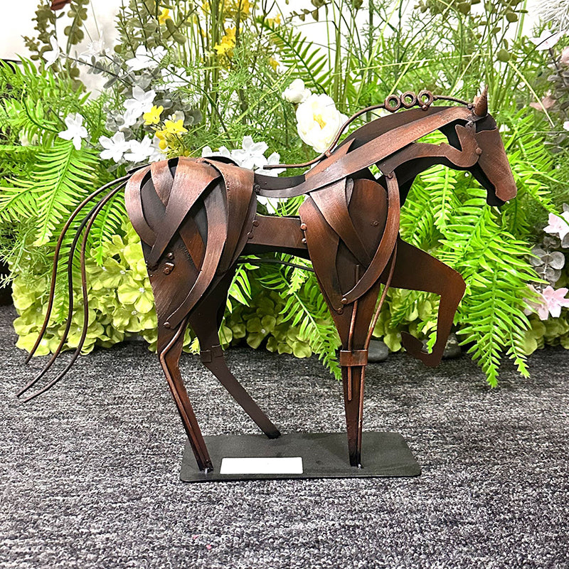 Artistic Metal Horse Sculpture