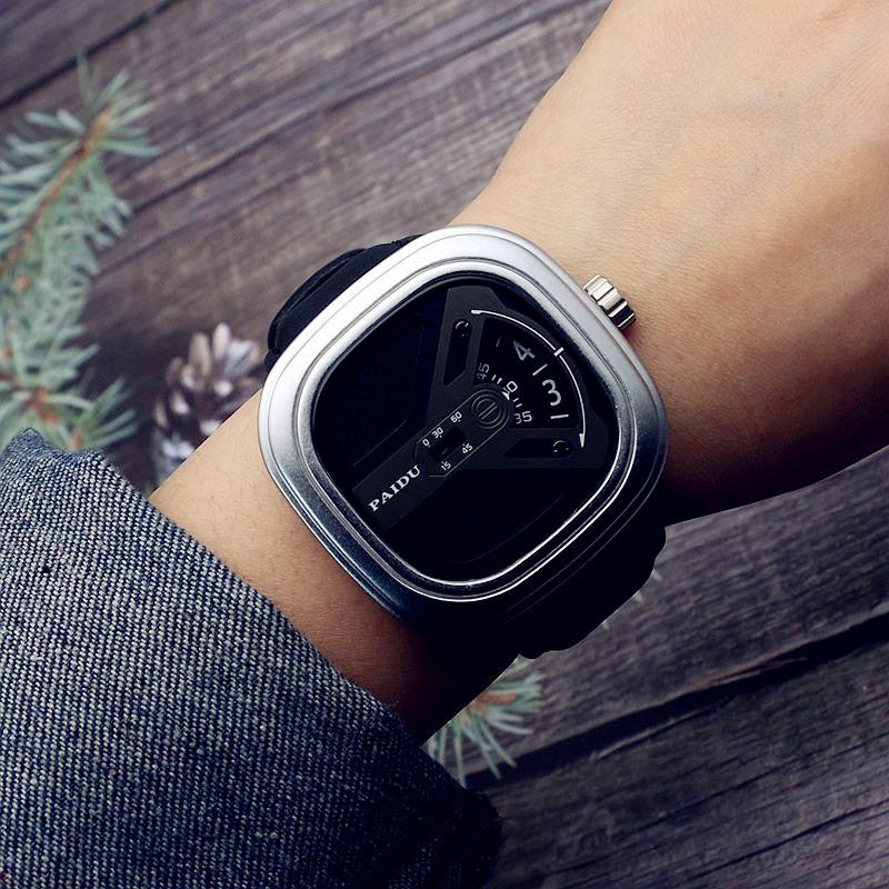 Punk Style Turntable New Concept Watch