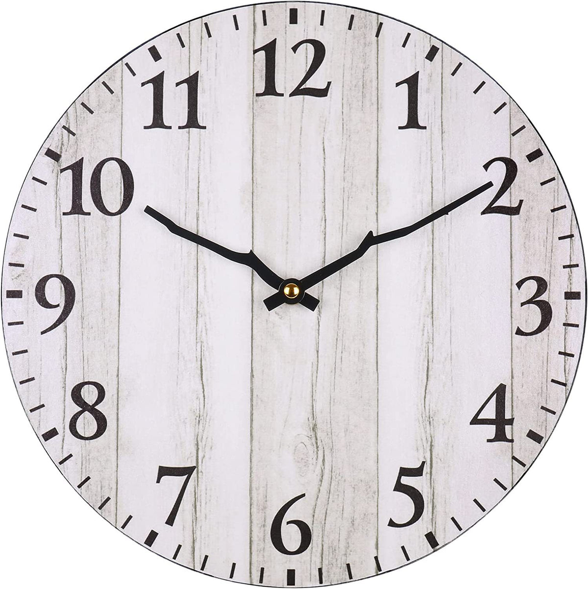 Grey Wooden Creative Wall Clock Premium