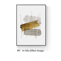 Layered Gold & Neutral Lines Breaker Box Cover | Modern Decorative Panel