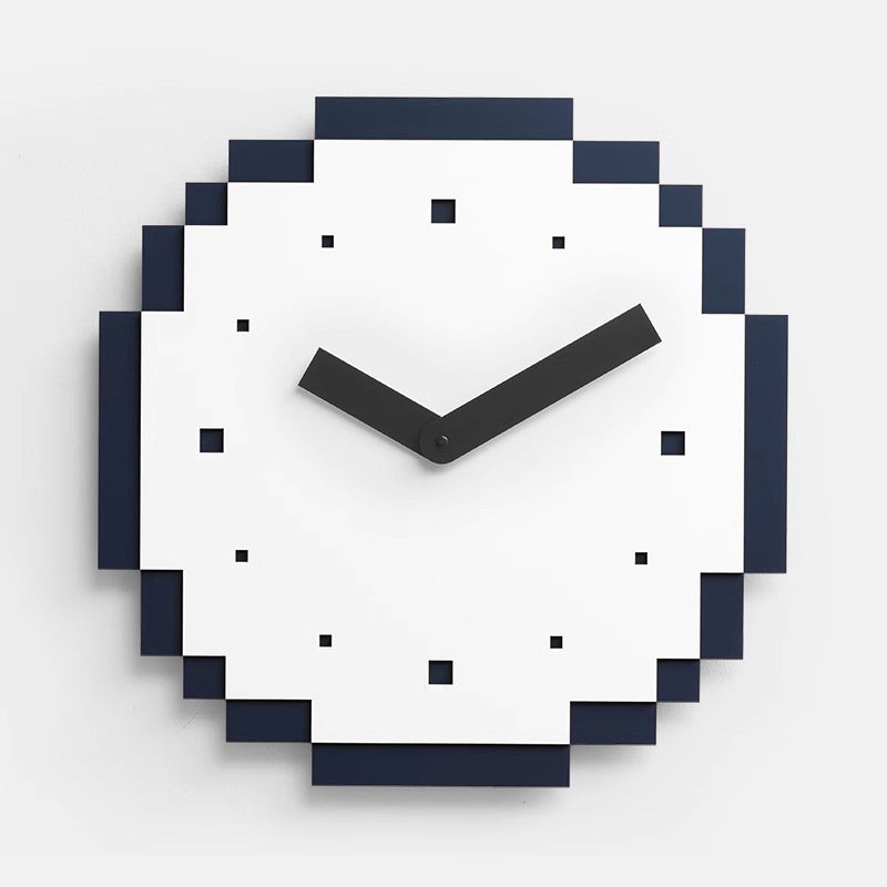 Creative Pixel Wall Clock – No-Drill Modern Silent Clock for Living Room & Office
