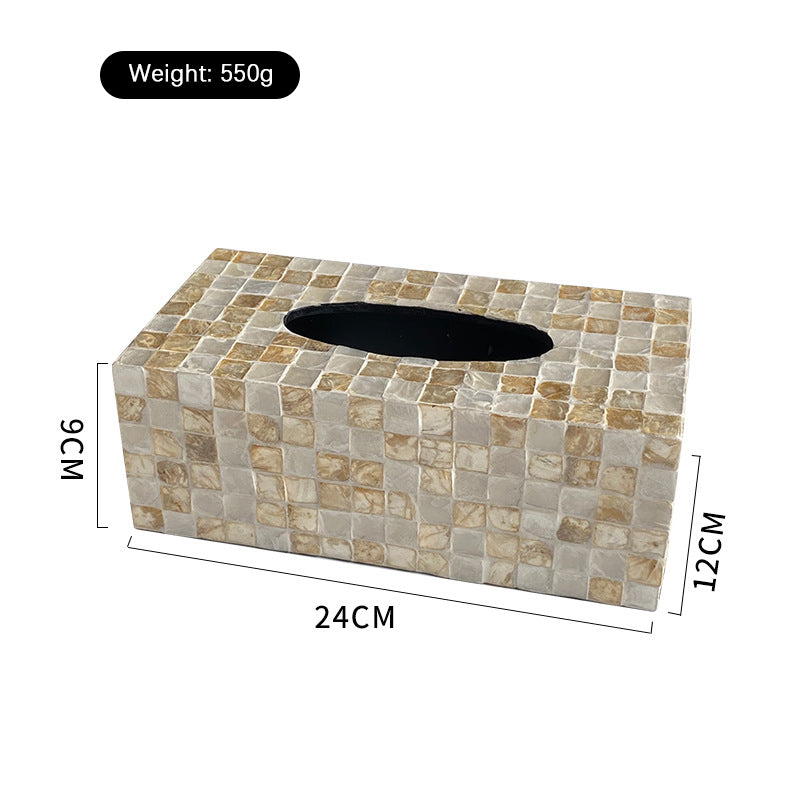 Natural Shell Tissue Box