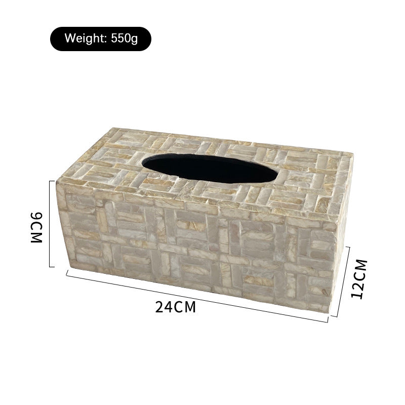 Natural Shell Tissue Box