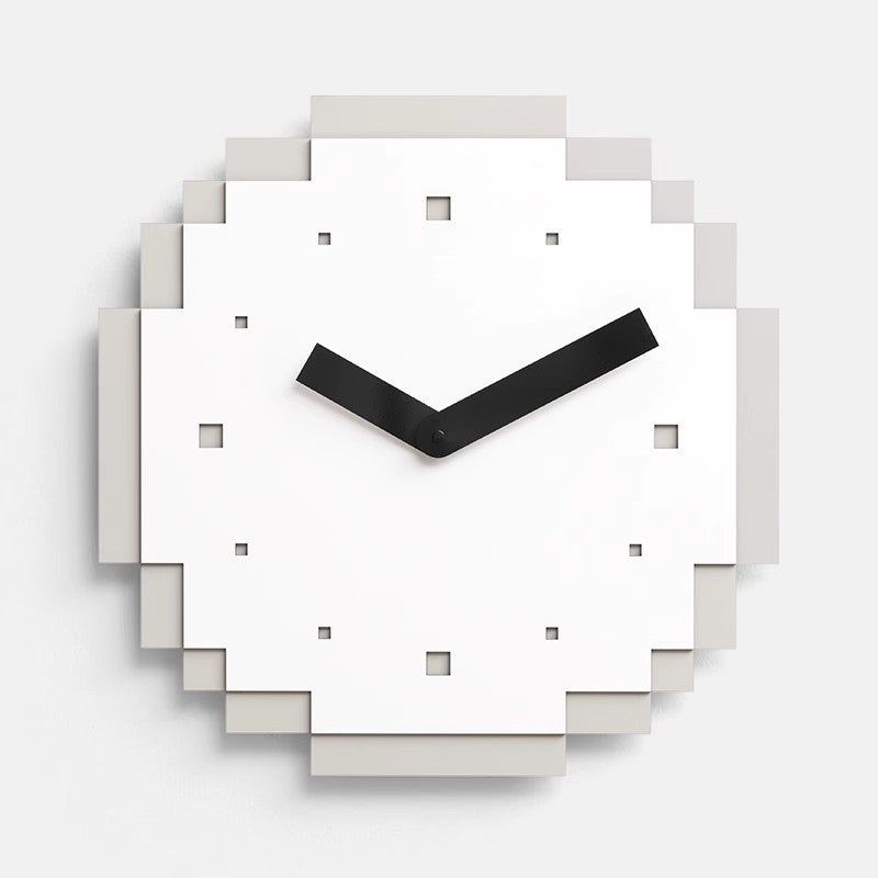 Creative Pixel Wall Clock – No-Drill Modern Silent Clock for Living Room & Office