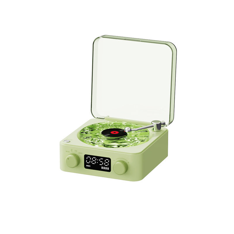 Retro Vinyl-Style Bluetooth Speaker (Bluetooth 5.0, 5W)